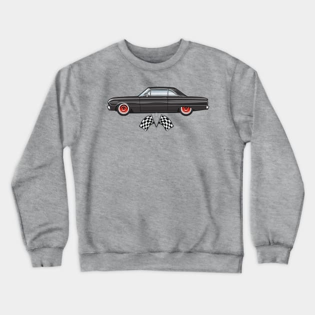 black 1963 falcon Crewneck Sweatshirt by JRCustoms44